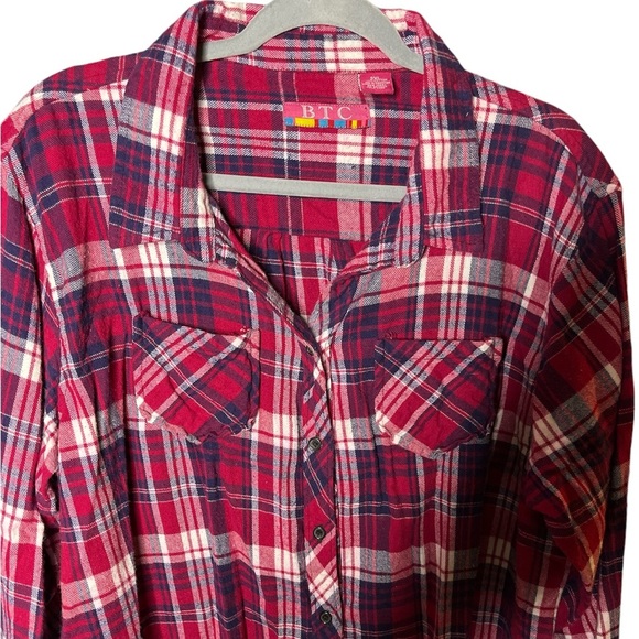 BTC plaid button down flannel size 2XL - Picture 3 of 6